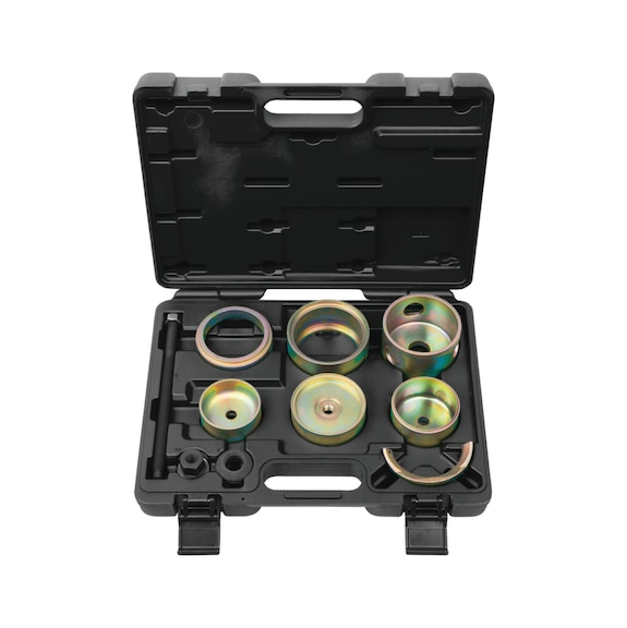 Silent bearing tool set for VAG rear axle, 11-piece - Chassis component (motor vehicle, other)