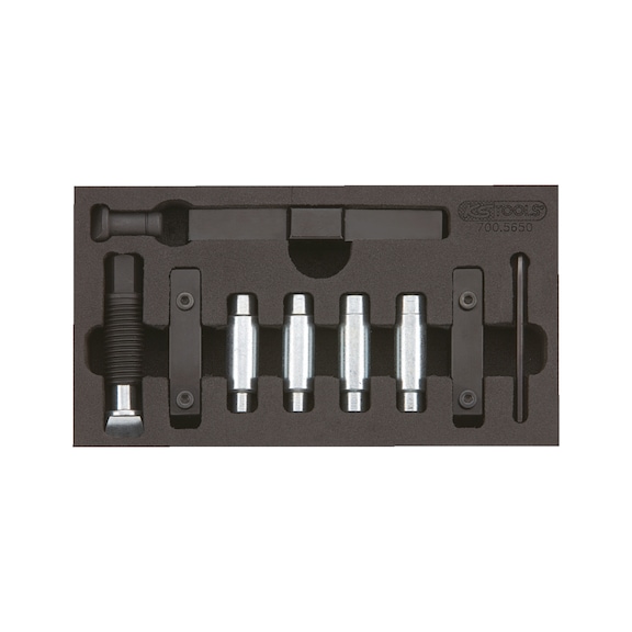 Clamping bore spreader tool set, 11-piece - Extraction tool, extractor (other)