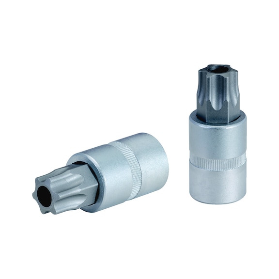 1/2 inch TX socket with end hole, TB80 - 1/2 inch Torx bit socket