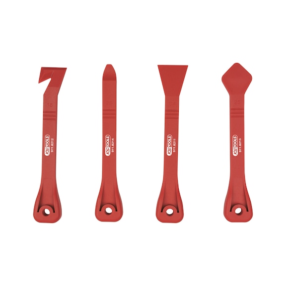 Plastic wedge and glass scraper set, 4 pieces - Scraper