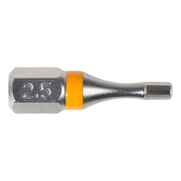1/4 inch TORSIONpower bit, internal hexagon, 25 mm, 2.5 mm - 1/4 inch TORSIONpower bit