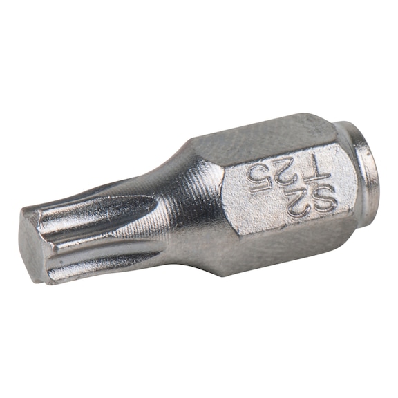 1/4 inch mini bit for TX screws T10, 18 mm - 1/4 inch mini bit for Torx screws