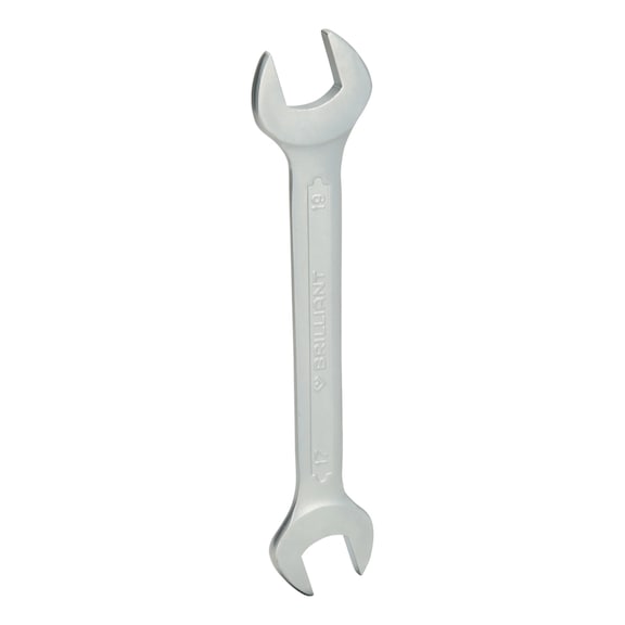 Double open-end wrench, 17 x 19 mm - Double open-end spanner