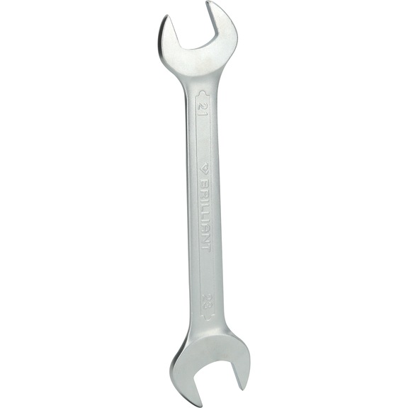 Double open-end wrench, 21 x 23 mm - Double open-end spanner