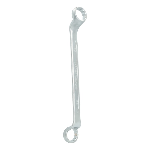 KS TOOLS Double ring spanner, offset, 30 x 32 mm - Double ring spanner, offset