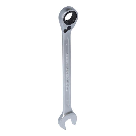 Ratchet ring spanner, reversible, 13 mm - Reversible ratchet ring spanner