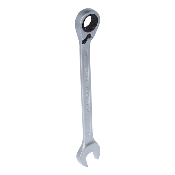 Ratchet ring spanner, reversible, 15 mm - Reversible ratchet ring spanner