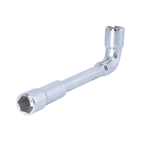 Double socket wrench, offset, 13 mm - Double socket wrench