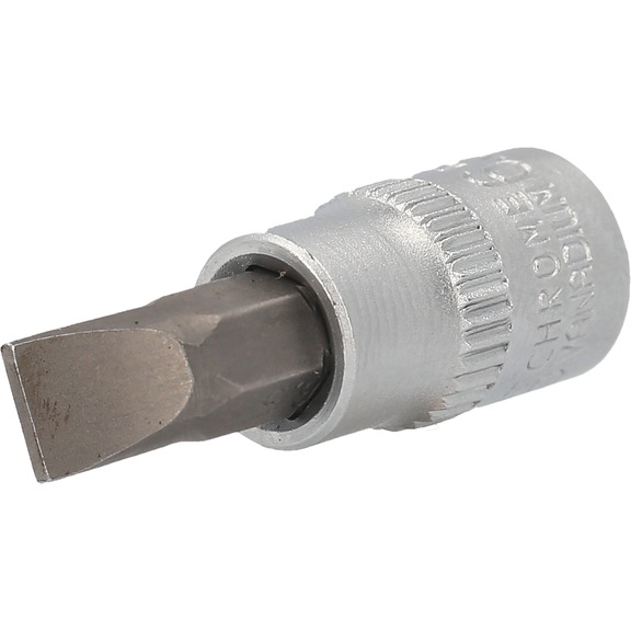 1/4 inch slotted socket, 1.2 x 6.5 mm - Slotted bits
