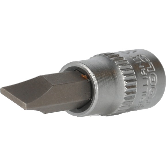 1/4 inch slotted socket, 1.2 x 7 mm - Slotted bits