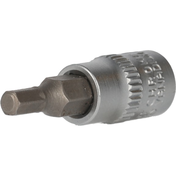 KS TOOLS 1/4 inch hexagon socket bit socket, 4 mm - 1/4 inch hexagon socket bit socket