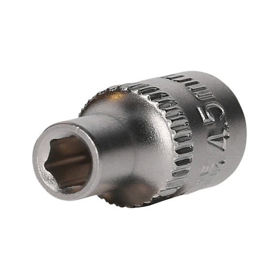 1/4 inch hex socket, 4.5 mm - 1/4 inch hex socket
