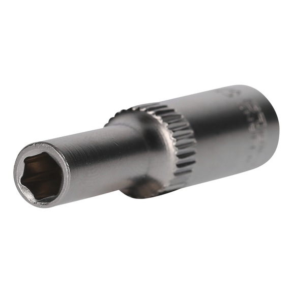 1/4 inch hex socket, long version, 5 mm - 1/4 inch hex socket