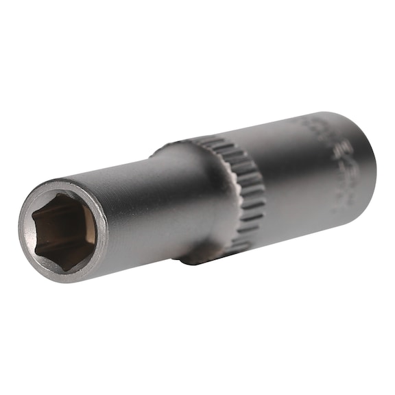 1/4 inch hex socket, long version, 6 mm - 1/4 inch hex socket