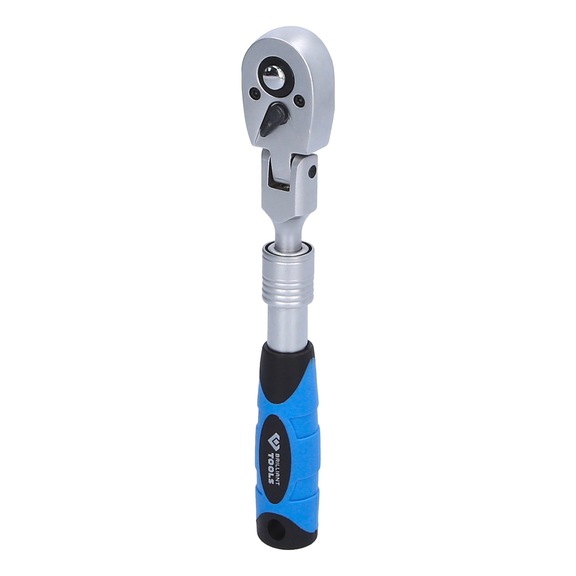1/4 inch telescopic reversible ratchet with flexible head (175 - 225 mm) - Changeover switch