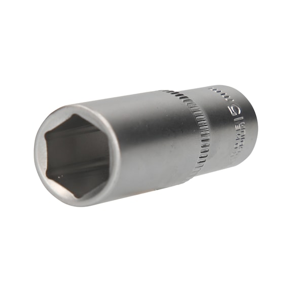 3/8 inch hex socket, long version, 15 mm - 3/8 inch hex socket