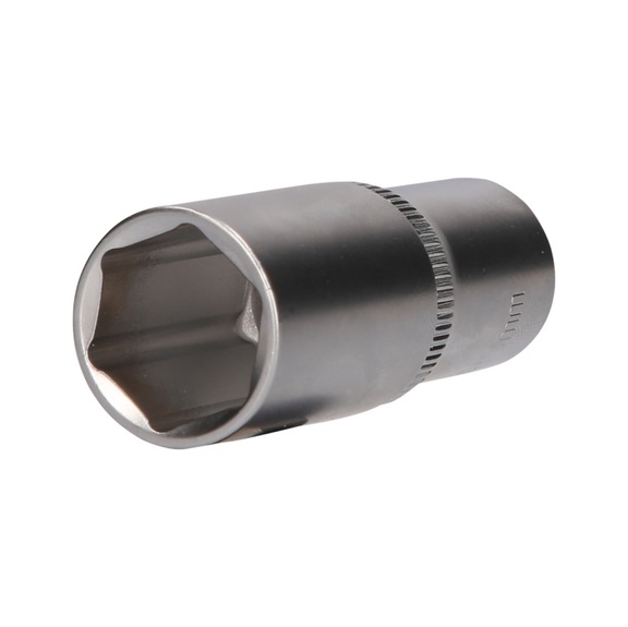 3/8 inch hex socket, long version, 19 mm - 3/8 inch hex socket