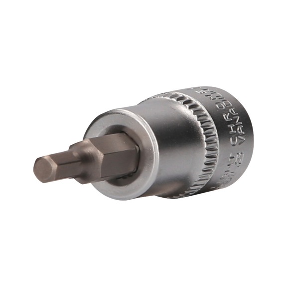 KS TOOLS 3/8 inch hexagon socket bit socket, 4 mm - 3/8 inch hex socket bit socket