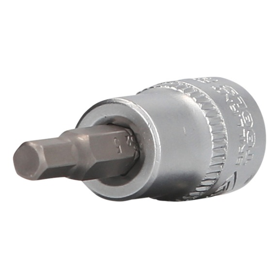 KS TOOLS 3/8 inch hexagon socket bit socket, 5 mm - 3/8 inch hex socket bit socket