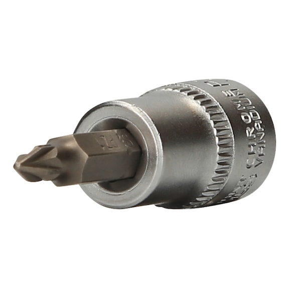 KS TOOLS 3/8 inch PZ cross-head socket bit, PZ1 - Phillips (Philips recess) and Pozidriv (PZ) bits