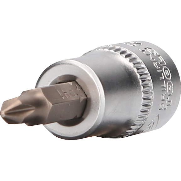 3/8 inch PH cross-head socket, PH1 - Phillips (Philips recess) and Pozidriv (PZ) bits