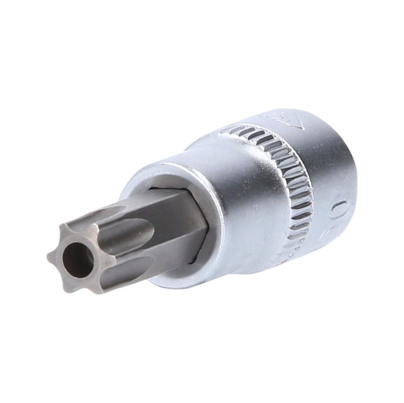 3/8 inch TX socket, with end hole, TB50 - 3/8 inch TX bits