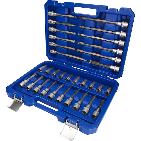 1/2 inch bit socket set, 32 pieces, TX profile - Other socket wrenches