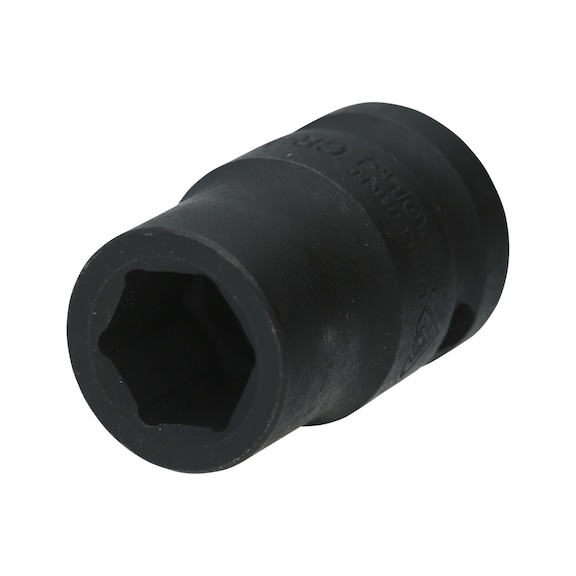 1/2 inch hex power socket 13 mm, short - 1/2 inch power bit socket