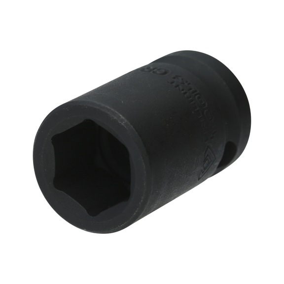 1/2 inch hex power socket 15 mm, short - 1/2 inch power bit socket