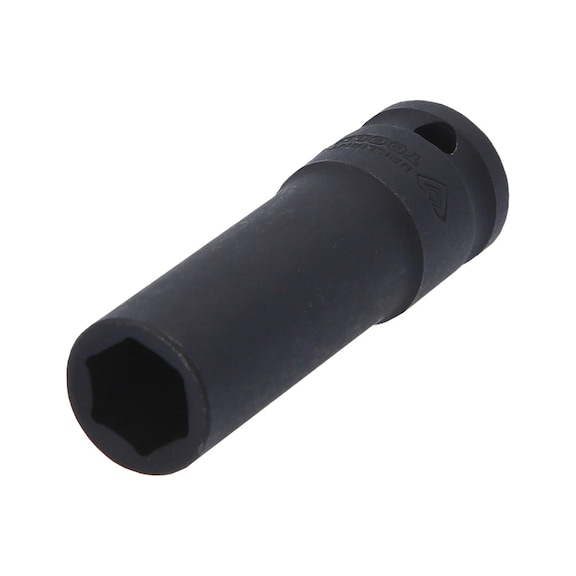 1/2 inch hex power socket, 14 mm, long - 1/2 inch power bit socket