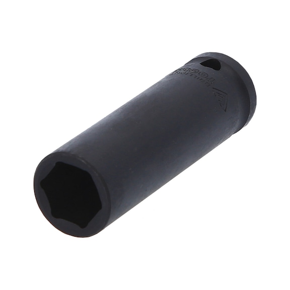 1/2 inch hex power socket, 16 mm, long - 1/2 inch power bit socket