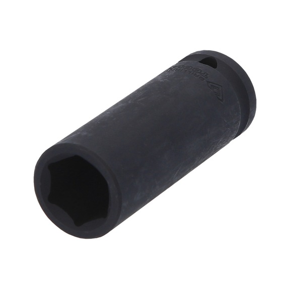 KS TOOLS 1/2 inch hex power socket, 18 mm, long - 1/2 inch power bit socket