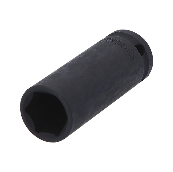 1/2 inch hex power socket, 19 mm, long - 1/2 inch power bit socket