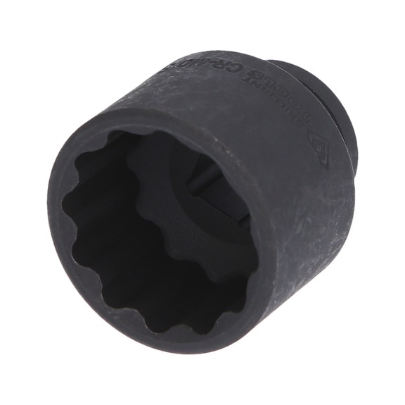 1/2 inch power socket, twelve-point, 32 mm, short - 1/2 inch 12-point heavy-duty socket