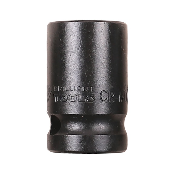 1/2 inch hex power socket 23 mm, short - 1/2 inch power bit socket