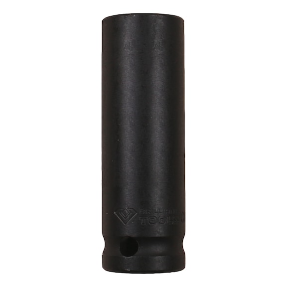 1/2 inch hex power socket, 23 mm, long - 1/2 inch power bit socket