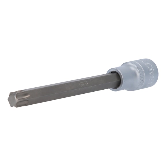 1/2 inch TX socket, 140 mm long, T55 - 1/2 inch TX bits