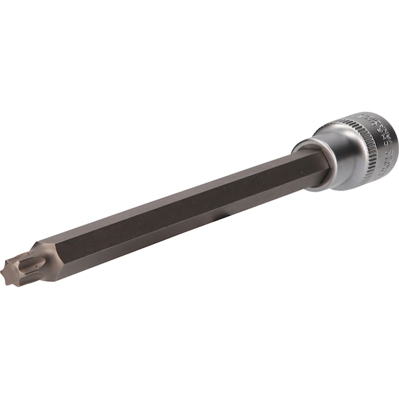 1/2 inch TX socket, 200 mm long, T45 - 1/2 inch TX bits