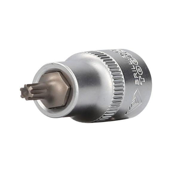 1/2 inch RIBE socket bit, 55 mm long, M5 - 1/2 inch RIBE bit socket