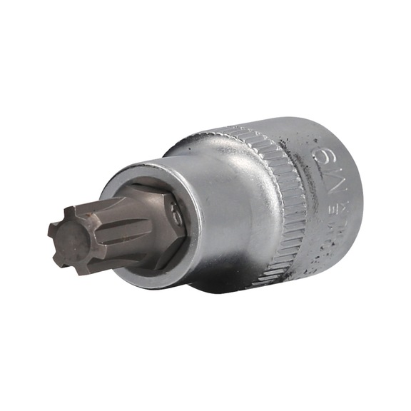 1/2 inch RIBE socket bit, 55 mm long, M9 - 1/2 inch RIBE bit socket