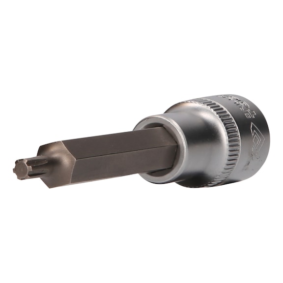 1/2 inch RIBE socket bit, 100 mm long, M5 - 1/2 inch RIBE bit socket