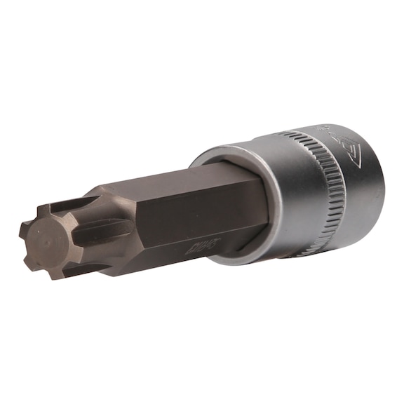 1/2 inch RIBE socket bit, 100 mm long, M13 - 1/2 inch RIBE bit socket