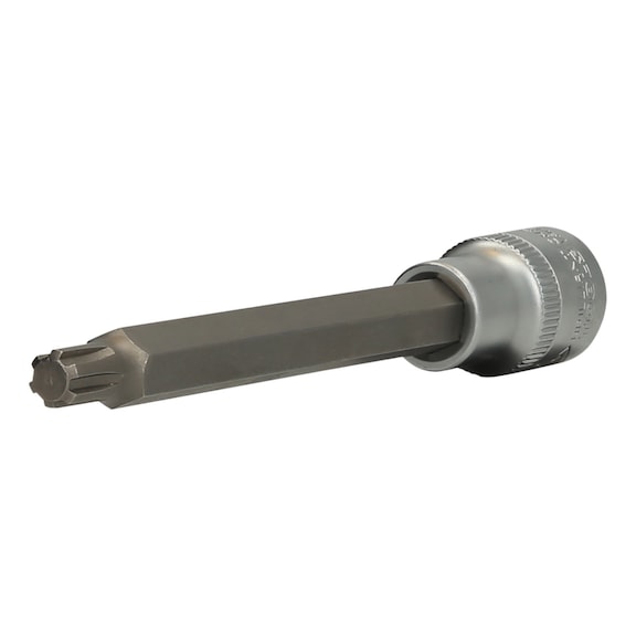 1/2 inch RIBE socket bit, 140 mm long, M8 - 1/2 inch RIBE bit socket