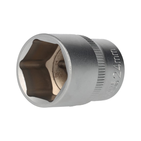 1/2 inch hex socket, 24 mm - 1/2 inch hex socket