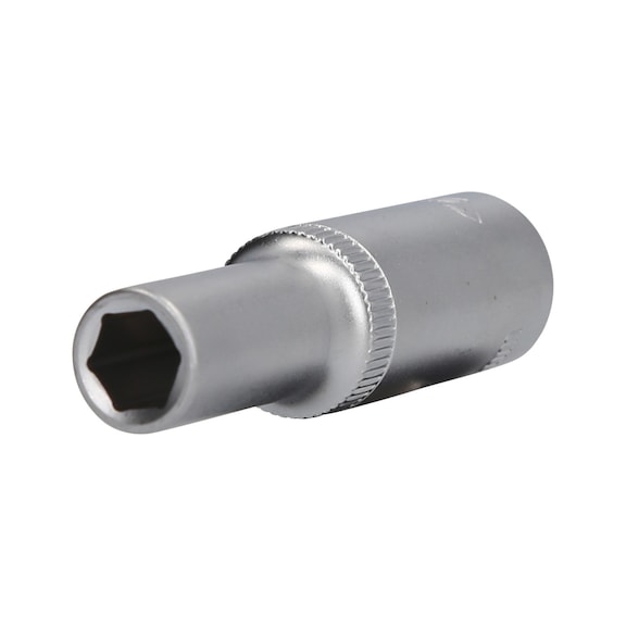 1/2 inch hex socket, long version, 10 mm - 1/2 inch hex socket