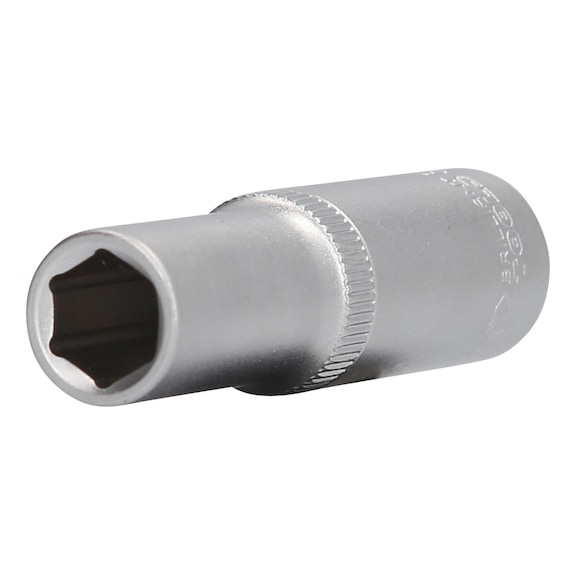 1/2 inch hex socket, long version, 12 mm - 1/2 inch hex socket