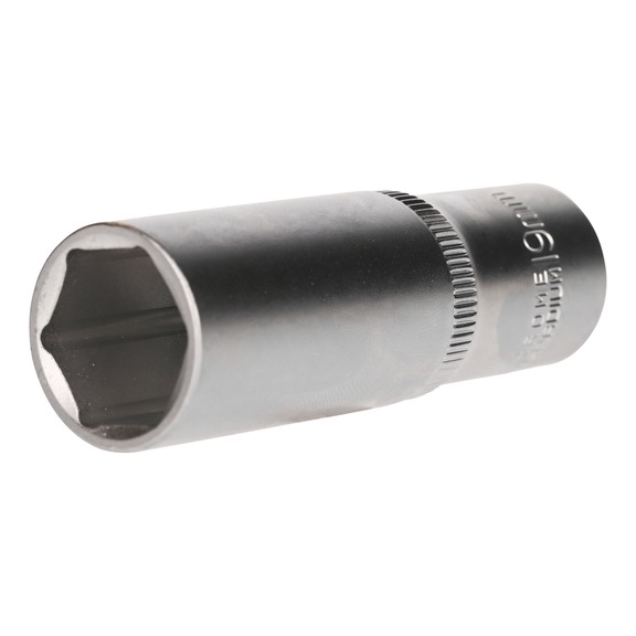 1/2 inch hex socket, long version, 19 mm - 1/2 inch hex socket