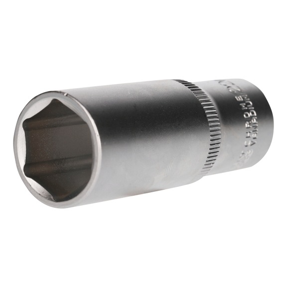1/2 inch hex socket, long version, 22 mm - 1/2 inch hex socket