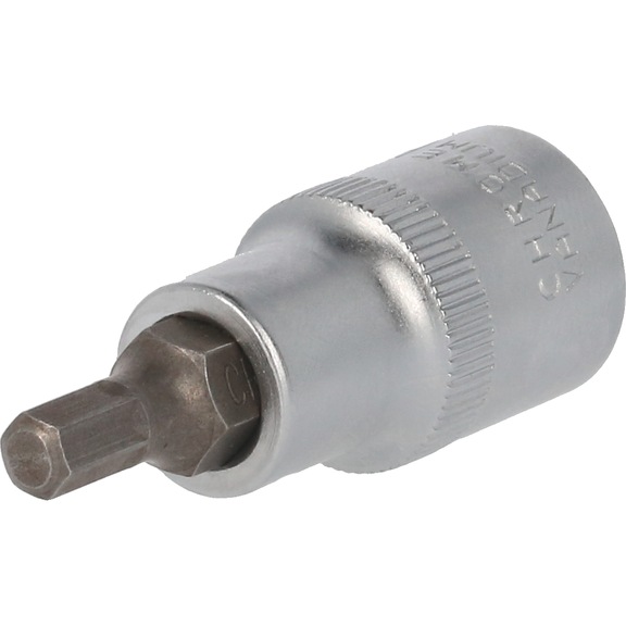 1/2 inch hexagon socket bit socket, 55 mm long, 6 mm - 1/2 inch hexagon socket bit socket