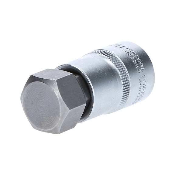 1/2 inch hexagon socket bit socket, 55 mm long, 22 mm - Additional socket wrench insert (hexagonal)